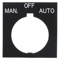 Legend Plate: 30 mm Panel Mounting Size, Rectangular, 3 1/4 in Overall Ht x 2 1/8 in Overall Wd (MPN HT8SP68)
