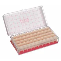 Vial Storage Case: 3 1/2 in Overall Wd, 7 1/4 in Overall Lg, Polystyrene (MPN 228780)