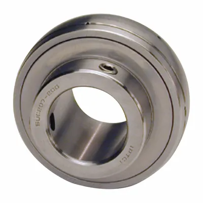 IPTCI BEARINGS Insert Bearing: SUC206-18, 1 1/8 in Bore, 62 mm OD, 0.748 in Outer Ring Wd - Food-Grade Spherical Insert Bearings