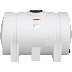 This 550-gallon horizontal liquid storage tank is constructed from polyethylene with a 1/4-inch wall thickness. The open-top design facilitates gravity-fill and mixing applications for non-hazardous fluids. Suitable for bulk liquid storage in industrial, agricultural, and commercial settings.