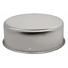 This drip cover shields HVACR motors from moisture, dust, and debris. It is installed on belt-drive fan and blower motors in commercial ventilation, refrigeration, and air-handling units to protect against liquid drips and airborne contaminants.