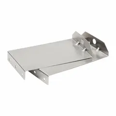 This stainless steel light guard is designed to protect vehicle beacon lights from impact and debris. It measures 8 3/8 inches in length, 3 inches in height, and 1 7/16 inches in width, with a gray finish. Compatible with GROTE model 79143, it is suitable for use on trucks, trailers, and heavy equipment in construction, mining, and material handling applications.