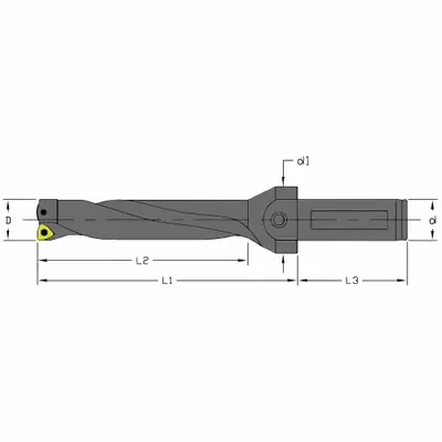 ULTRA-DEX USA Indexable Insert Drill: UD-0781-4D-075-C (MPN 926-000-036) - Indexable Drill Bits for General Drilling