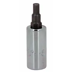 This hex bit socket features a 7/32 in hex tip and 1/4 in drive size, with a 3 in overall length. Designed for SAE fasteners, it is used in assembly, maintenance, and repair tasks on machinery and equipment. The replaceable insert allows for extended service life.