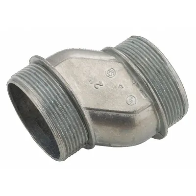 RACO Offset Nipple: 2 in Trade Size, Zinc, 3 5/32 in Overall Lg, Offset Nipple - Offset Nipples