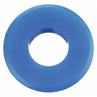 Polyurethane gladhand seal for creating airtight connections between truck gladhands and air brake lines. Blue, 0.37 in thick, durometer 70A-72A. Supplied in a 25-pack. Does not include screen or dust flap