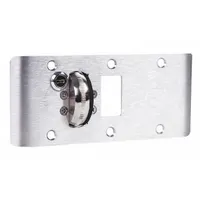 ACCURATE Door Strike Plate: Curved Lip, 7 3/4 in Lg, 4 3/4 in Wd, Chrome (MPN ADL-CEK-8 US26D)
