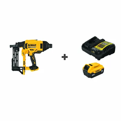 DEWALT Staple Gun Kit: 1 Battery, 1 Charger, Combo, For 1 1/2 in to 2 in Staple Leg Lg - DEWALT Cordless Staplers