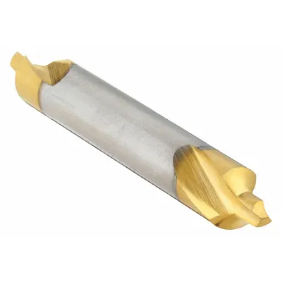 KEO Center Drill: Plain Type, #2, 90°, 1 7/8 in Overall Lg - Plain-Tip Center Drills