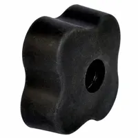 INNOVATIVE COMPONENTS Hand Knobs: 4 Point, Plastic – Steel/Zinc, M6 Thread, 45 mm Dia (MPN 20131890)
