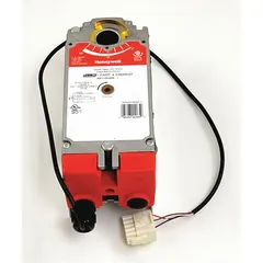 Replacement actuator for HVACR systems, used to control damper or valve positioning in commercial heating, ventilation, and air conditioning equipment. Ensures precise airflow or fluid regulation in building climate control applications.