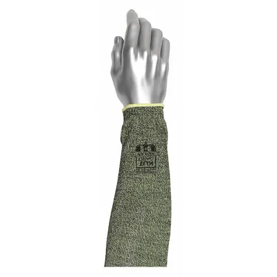 PIP 10-KVS18YBH Heavy-Duty Cut-Resistant Sleeve, 18 in, Kevlar, Yellow, Elastic - Heavy-Duty Cut-Resistant Sleeves
