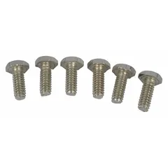 Hex head cap screw with 1/4-20 UNC thread, supplied in a pack of 6. Used for fastening and securing components in industrial pumps, machinery, and general equipment assembly or repair.
