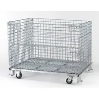 NASHVILLE WIRE Collapsible Bulk Container: 30.3 cu ft, 48 in x 40 in x 37 1/2 in, Lid Not Included (MPN C404830S4C)