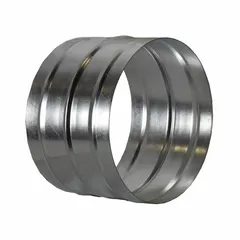 Steel duct coupler with 8 in outlet diameter, gray finish. Conductive material construction for static dissipation. Includes duct coupler. For use with Mfr. No. VAF1500A. Suitable for connecting duct sections in ventilation and exhaust systems.