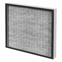 Replacement filter for laboratory and industrial fume hoods. Designed to capture airborne contaminants, chemical vapors, and particulates to maintain safe air quality in ventilation enclosures and exhaust systems.
