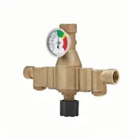 LEONARD VALVE Thermostatic Mixing Valve: For Hot Water/Water Media, Thermostatic, Brass, NBR, NPT (MPN EXL-800-LF)