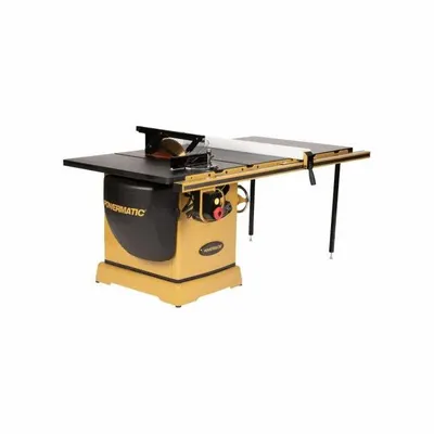 POWERMATIC Table Saw: 460 V AC Volt, 6.7 A Current, 14 in Blade Dia. - Standard Cabinet Table Saws