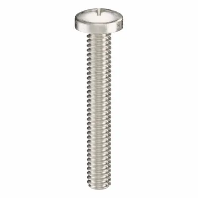 USA INDUSTRIALS Machine Screw: 1/4"-20 Thread Size, 1 3/4 in Lg, 316, Stainless Steel, Plain - Pan Head Machine Screws