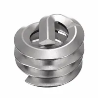 Screw-locking tanged helical insert for repairing or reinforcing #6-32 coarse threads in metal substrates. Made from 18-8 stainless steel with dry film lubricant finish, tensile strength 200,000 to 250,000 psi. Requires STI tap size #6-32. Supplied in pack of 1,000