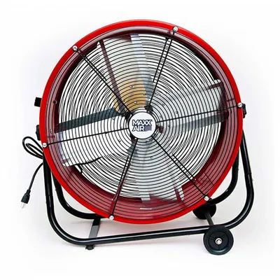 MAXX AIR Cooling Fan: 24 in Blade Dia, 120V AC, Mobile, 1/4 hp, Direct Drive - Standard Industrial Floor Fans