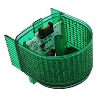 PATLITE Tower Light Module: Steady, 24V DC, Green, 80 3/16 mm Overall Dia, 41 3/16 mm Overall Ht (MPN B72100259-3F1)