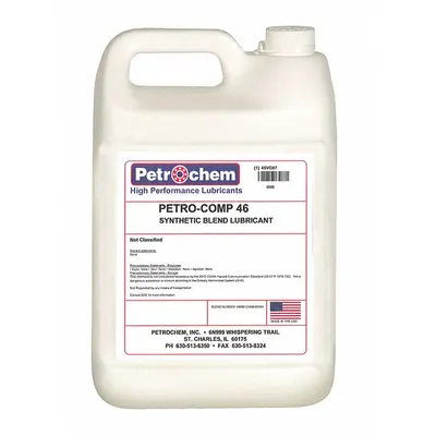 PETROCHEM Petro-Comp 46-001 Air Compressor Oil, 1 gal Jug - Air Compressor Oils