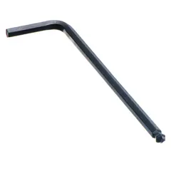 This L-shaped hex key set includes two 3/16 in SAE tips, made from alloy steel with a black oxide finish. The long length provides extended reach, suitable for driving hex socket fasteners in assembly, maintenance, and repair tasks. Supplied in a 10-pack.