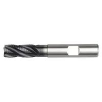 WIDIA HANITA Roughing End Mill: Carbide, AlTiN Coated, 3 Flute, 6 mm Mill Dia, 13 mm LOC, 0.3 mm Chf (MPN 49N606002MW)