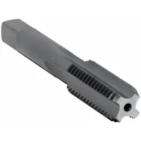Hand tap designed for threading cast iron and ferrous materials. Bottoming chamfer and 4-flute geometry enable threading close to the bottom of blind holes. Suitable for maintenance, repair, and production tapping