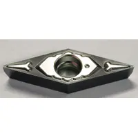 Diamond indexable turning insert for precision turning of non-ferrous materials, composites, and abrasive plastics. Delivers high surface finish and dimensional accuracy in CNC lathe applications