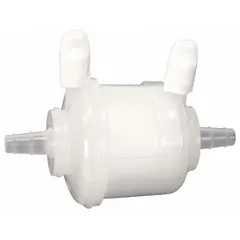 Polypropylene capsule filter for particulate removal from fluids or gases. Suitable for use in industrial filtration processes such as chemical processing, pharmaceutical manufacturing, and water treatment.