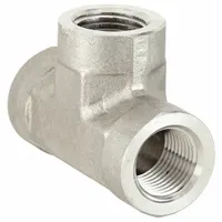 Hydraulic Hose Adapter: 1 in x 1 in x 1 in Fitting Size, Female x Female x Female, Rigid, Tee (MPN 1 MMO-SS)