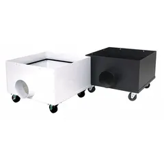 This heavy-duty steel negative air machine delivers 900 cfm airflow for particulate filtration and maintaining negative air pressure. Configured with front airflow and designed for fume handling, it includes an air filter. Suitable for construction, remediation, and industrial environments requiring airborne contaminant control.