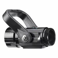 This VIPER constant pressure nozzle features a solid bore design for a straight-stream spray pattern. Constructed with an aluminum body and a swivel base with NPSH thread, it is activated by a shutoff handle. Suitable for fire suppression systems requiring a focused water stream