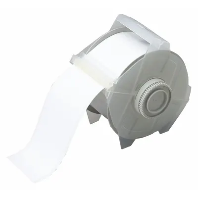 BRADY Continuous Label Stock: 2 1/4 in x 100 ft, Vinyl, White (Gloss) - Brady Thermal Transfer Continuous Label Rolls
