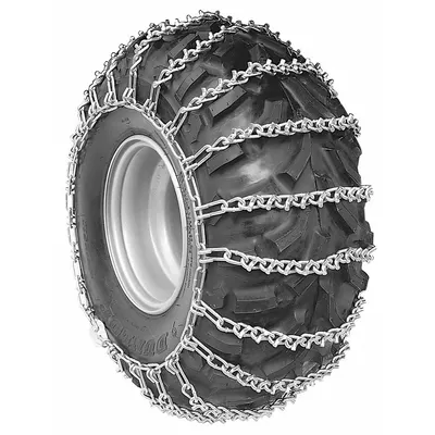 PEERLESS Tire Chain: Tire Chain, ATVs, Steel, V-Bar Ladder Chain Link, V-Bar Chain Link - Tire Chains