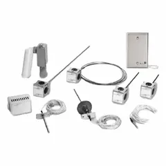 Stainless steel thermowell for direct mounting with setscrew. Accommodates temperature sensors with maximum insertion or bulb length of 4-1/2 in or 4-2/3 in. Used in HVAC systems to protect sensors from process media and corrosion.