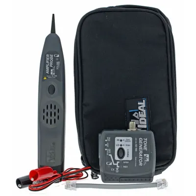 IDEAL Tone and Probe Kit: 33-864, Case/Speaker Probe/Tone Generator, Voice/Data Cable - Tone Generator & Speaker Probe Kits