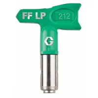 Airless spray gun tip with 0.012 in orifice size, green color, and includes OneSeal tip seal. Compatible with RAC X series spray guns. Used for applying paints and coatings in industrial finishing, construction, and maintenance applications