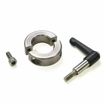 RULAND MANUFACTURING LV-MSP-60-SS Stainless Steel Two-Piece - Stainless Steel Two-Piece Clamping Lever Shaft Collars