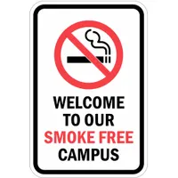 Reflective No Smoking Sign: Aluminum, Mounting Holes Sign Mounting, Engineer Grade, 0.063 in Thick (MPN T1-1094-EG_12x18)