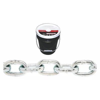 CAMPBELL Straight Chain: 3/8 in Chain Trade Size, 30 Chain Grade, Carbon Steel, Straight - Grade-30 Load-Securing Chains