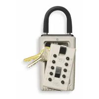 KIDDE Lock Box: Mechanical Combo Lock, 3 Key Capacity, 5 7/8 in Outside Ht, 2 3/8 in Outside Wd (MPN 1350)