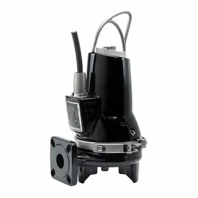 Grundfos Grinder Pump: Horizontal, Three Phase, 3 hp, 208/230V AC, 2 in Flange, Cast Iron - Hazardous-Location Rated Sewage Grinder Pumps