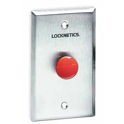 SCHLAGE ELECTRONICS Exit Push Button: 4 1/2 in Ht, 1 5/8 in Dp, Stainless Steel - Push-to-Exit Buttons