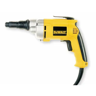 DEWALT Screwdriver: 1/4 in Drive Size, 132 in-lb Torque - Max, Trigger, Pistol Grip - Corded Metal-Fastening Screw Guns
