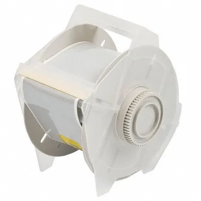 BRADY Continuous Label Stock: 2 1/4 in x 50 ft, Plastic, Silver (Gloss) - Brady Thermal Transfer Continuous Label Rolls