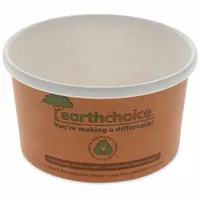 PACTIV Disposable Carry-Out Soup Container: 8 oz Capacity, 2 1/8 in Ht, 3 in Wd, 3 in Dp, 500 PK (MPN PHSC8ECDI)