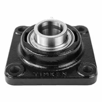 TIMKEN Flange Mount Bearing: Radial Ball, 2 11/16 in Bore, Cast Iron, Set Screws, 7 3/8 in Lg (MPN YCJ 2-11/16 SGT)